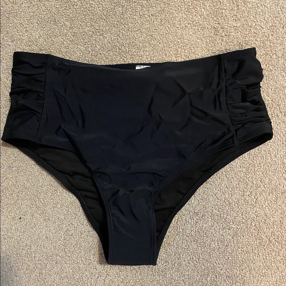 Shein Black High Waisted Bathing Suit Bottom